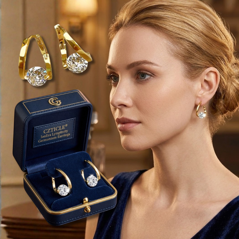 CZTICLE® IonEra Lymphvity Germanium Earrings