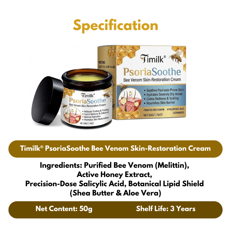 Timilk® PsoriaSoothe Bee Venom Skin-Restoration Cream ❤️