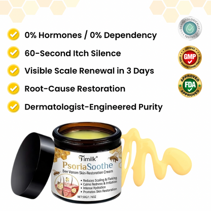 Timilk® PsoriaSoothe Bee Venom Skin-Restoration Cream ❤️
